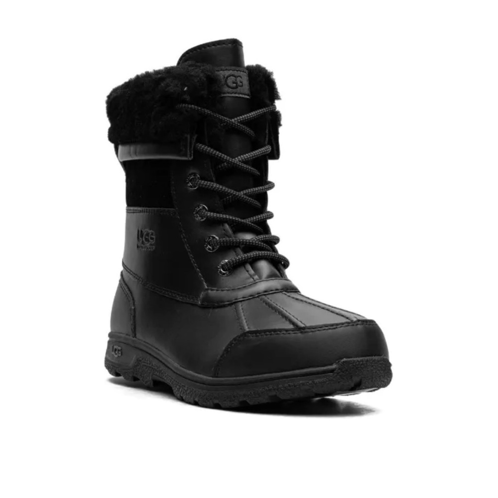 UGG Black Boots with Rugged Soles